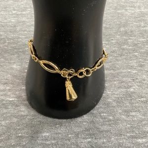 Vinage Sarah Coventry Gold Link Bracelet, 7"